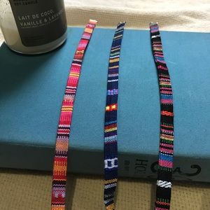 Embroidered Choker Fabric Necklace